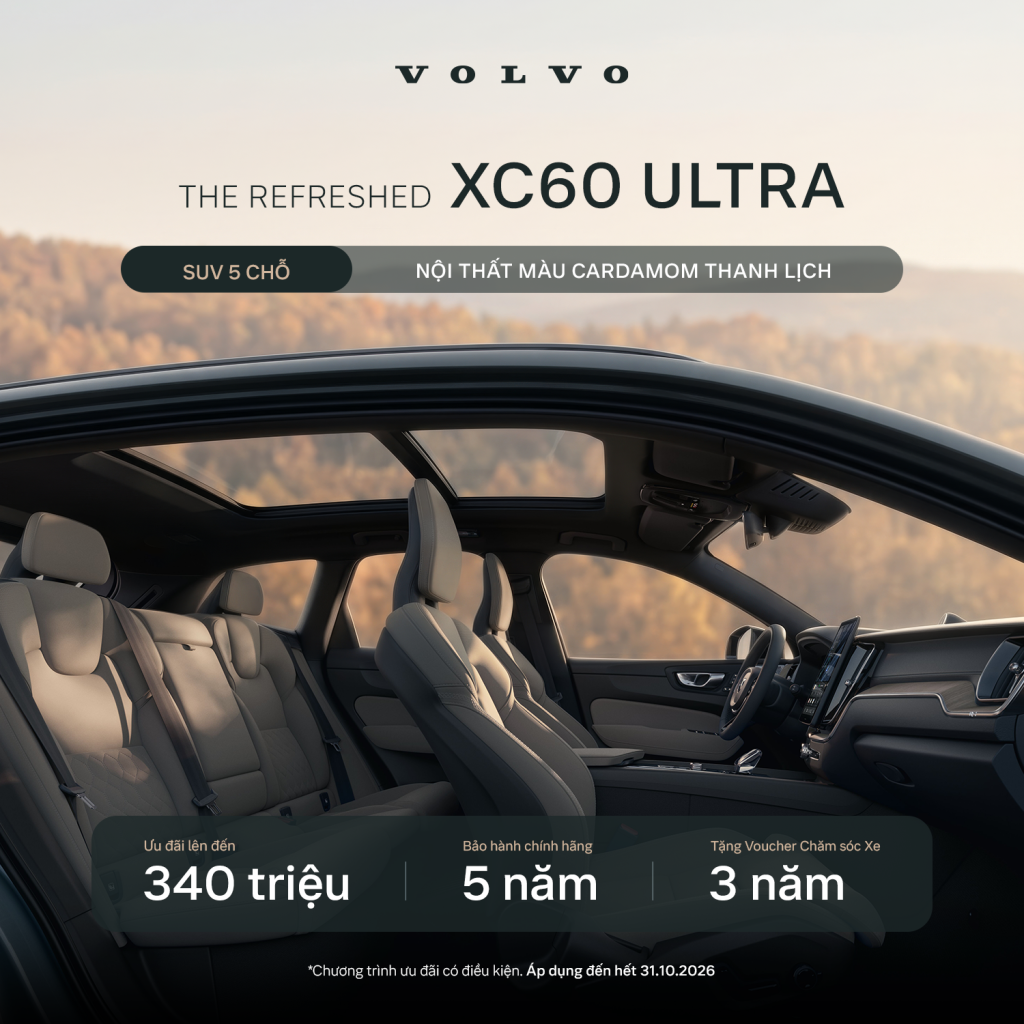 Giá bán xe Volvo tháng 10 năm 2026